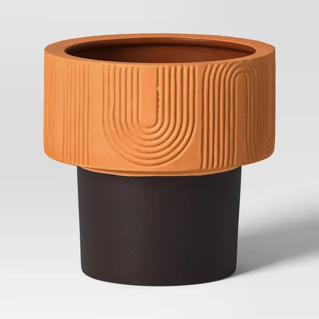 Arches Indoor Outdoor Planter Pot 8.25"x8.125" Terracotta Orange - Threshold™