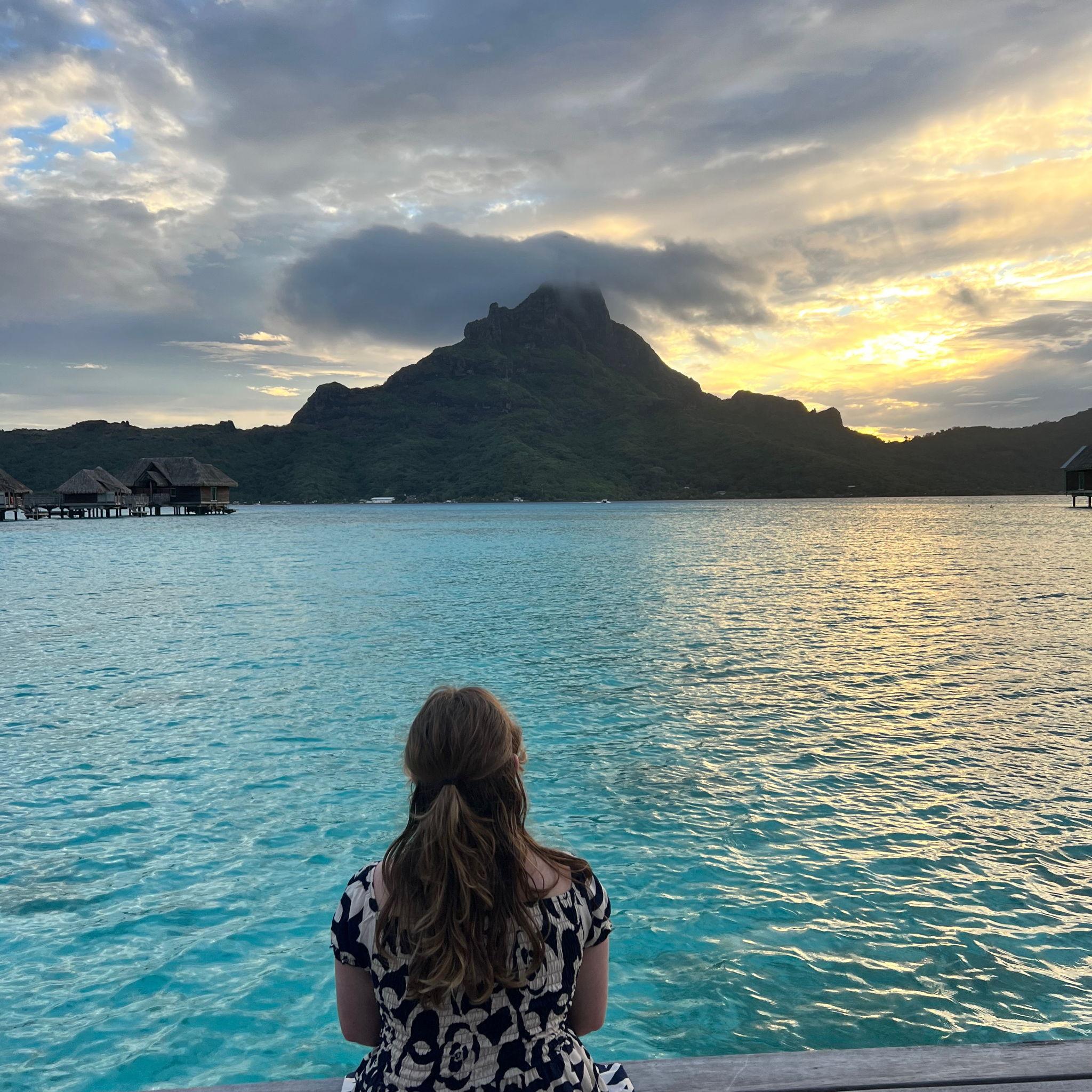 Eva in Bora Bora.