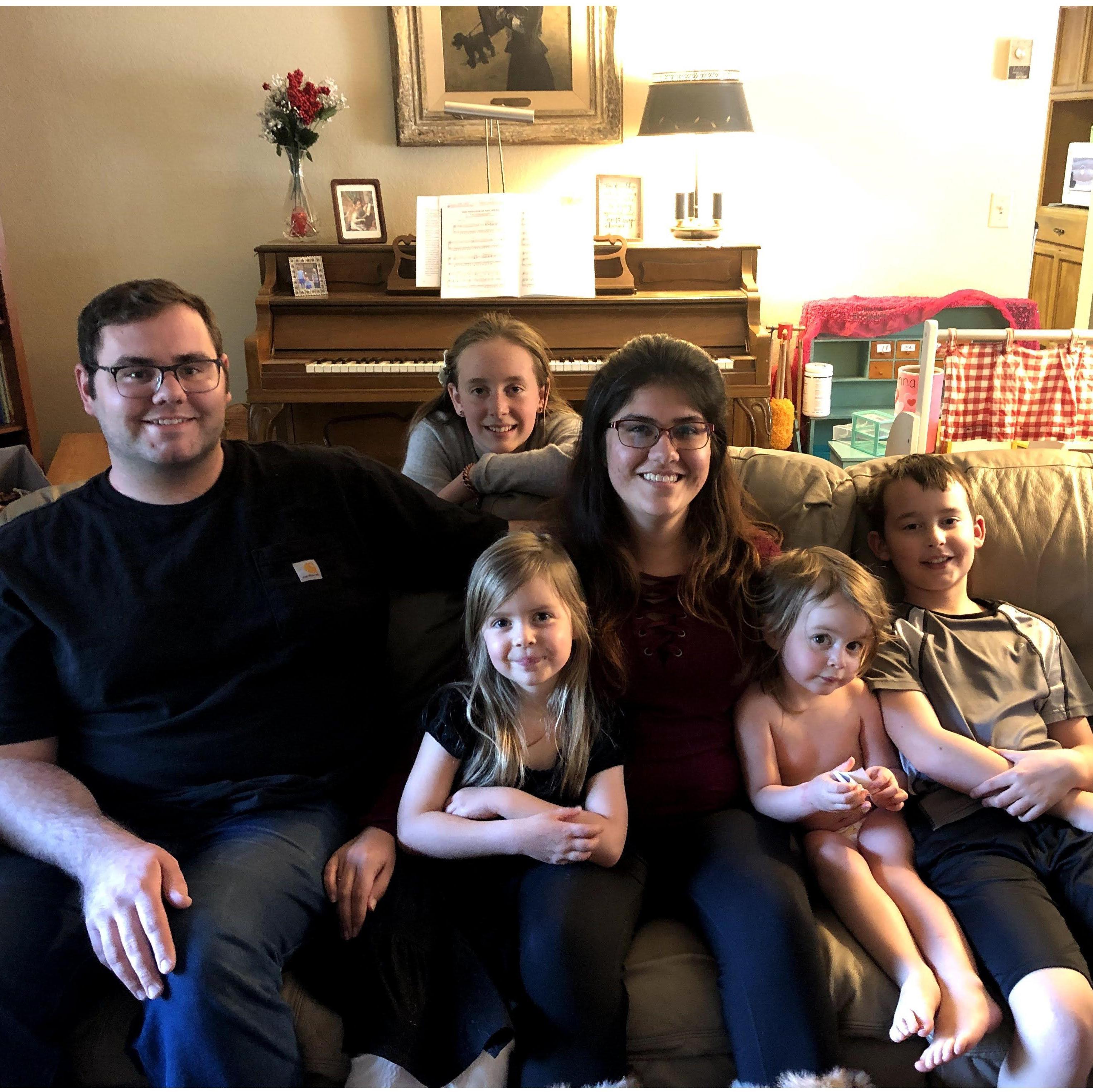 My added Nieces and Nephew! I adore these kids, and this was Evans first time meeting them!!!