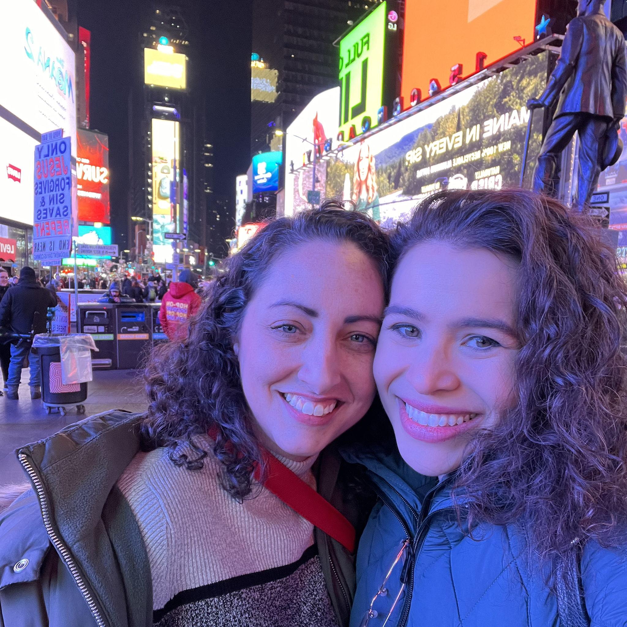 Our first picture together, two days after we met in person.