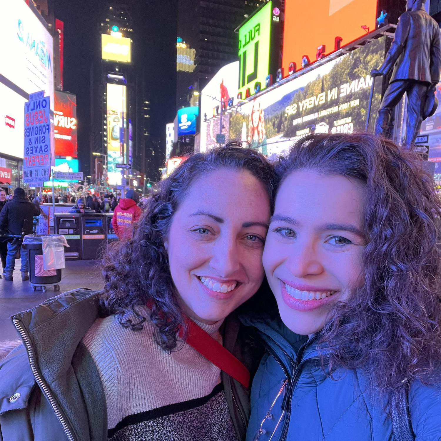 Our first picture together, two days after we met in person.