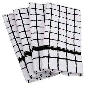 Windowpane Terry Dishtowels Set Of 4 - Design Imports