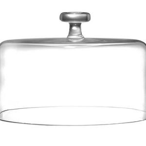 Barski - Handmade Glass Cake Dome - 10.5" Diameter - Clear - Made in Europe