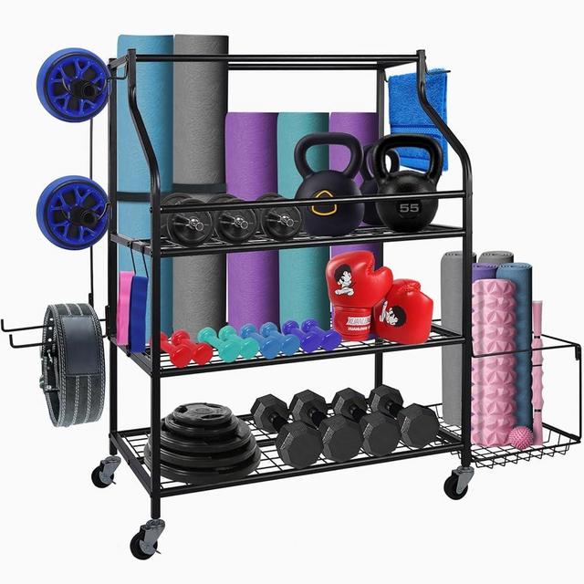 Dumbbell Rack Stand,Weight Rack for Home Gym,Yoga Mat Holder,Kettlebell Rack Squat Rack Gym Equipment for Home Gym Storage,Dumbell Rack