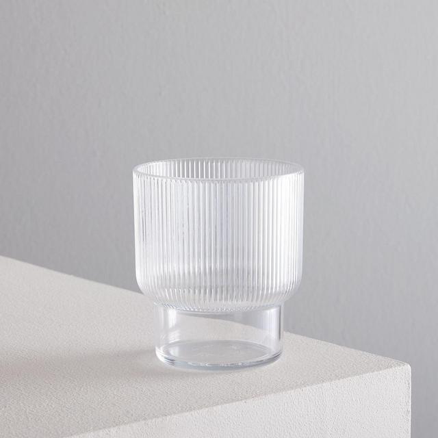 Aaron Probyn Fluted Acrylic Glassware DOF Clear, Set of 8 BOM
