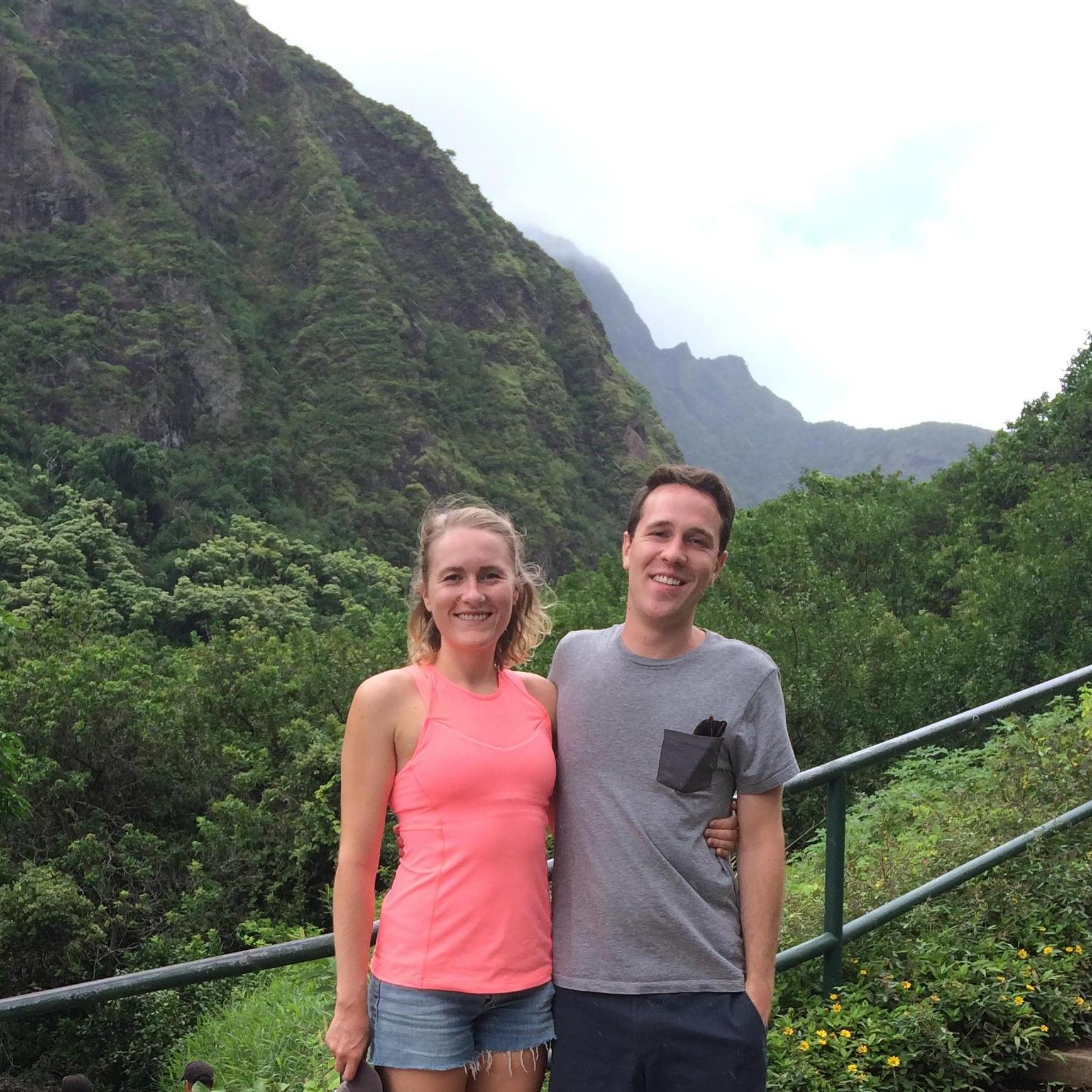 Our first big trip together to Maui in 2015.