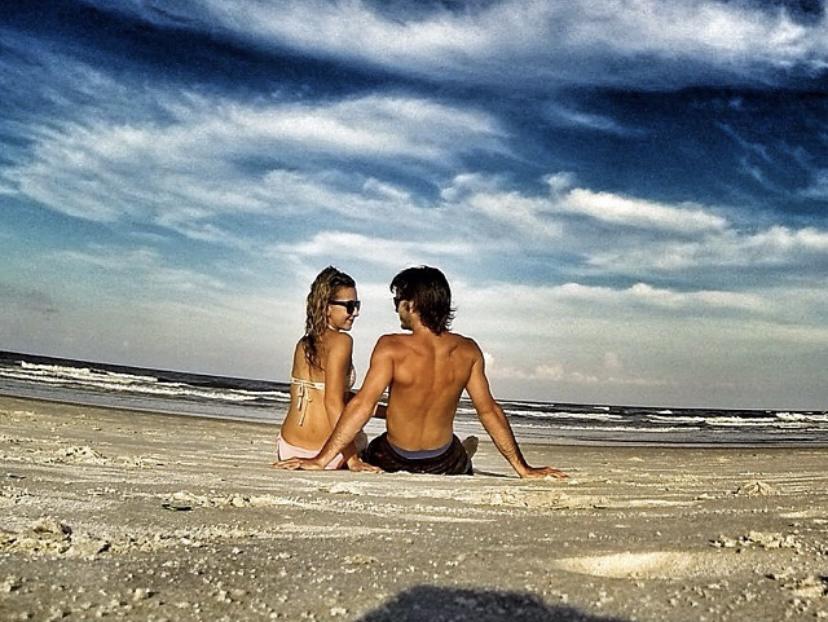 One of the first times, Adam took Christina to Saint Augustine