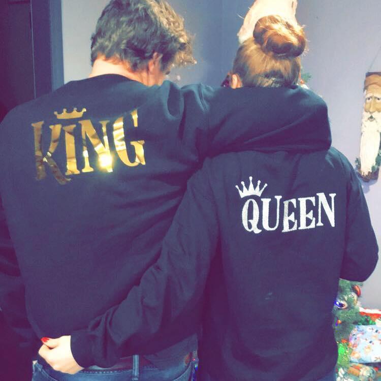 Aaron's handmade Christmas gifts, 2019! He hates matching clothes, but knows how much she loves it.