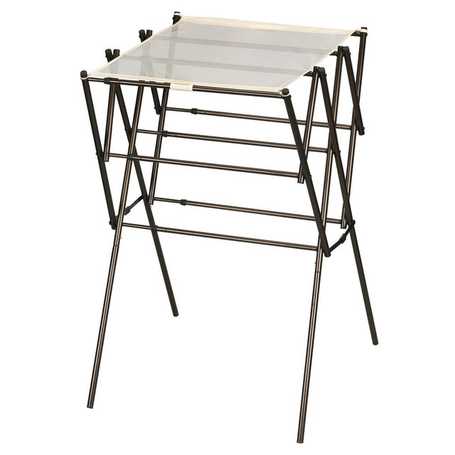 Household Essentials Clothes Drying Rack, Foldable, Expandable and Collapsible Laundry Drying Rack Antique Bronze