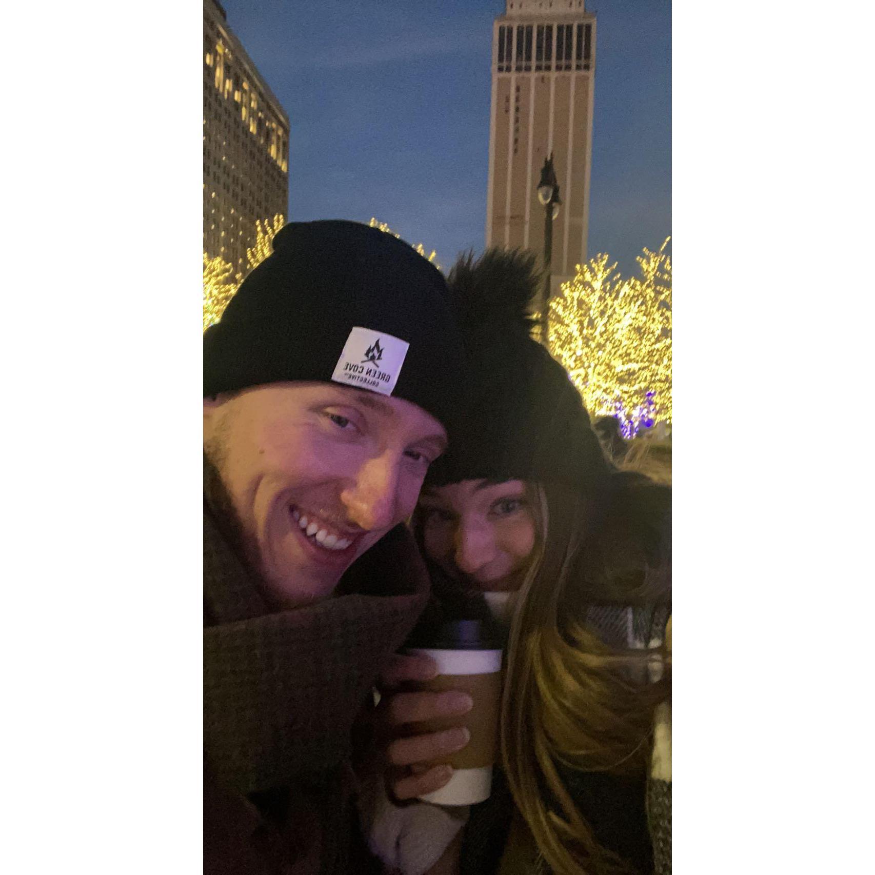 Back home in MI for Christmas, just a few days before the proposal (Annie was clueless)