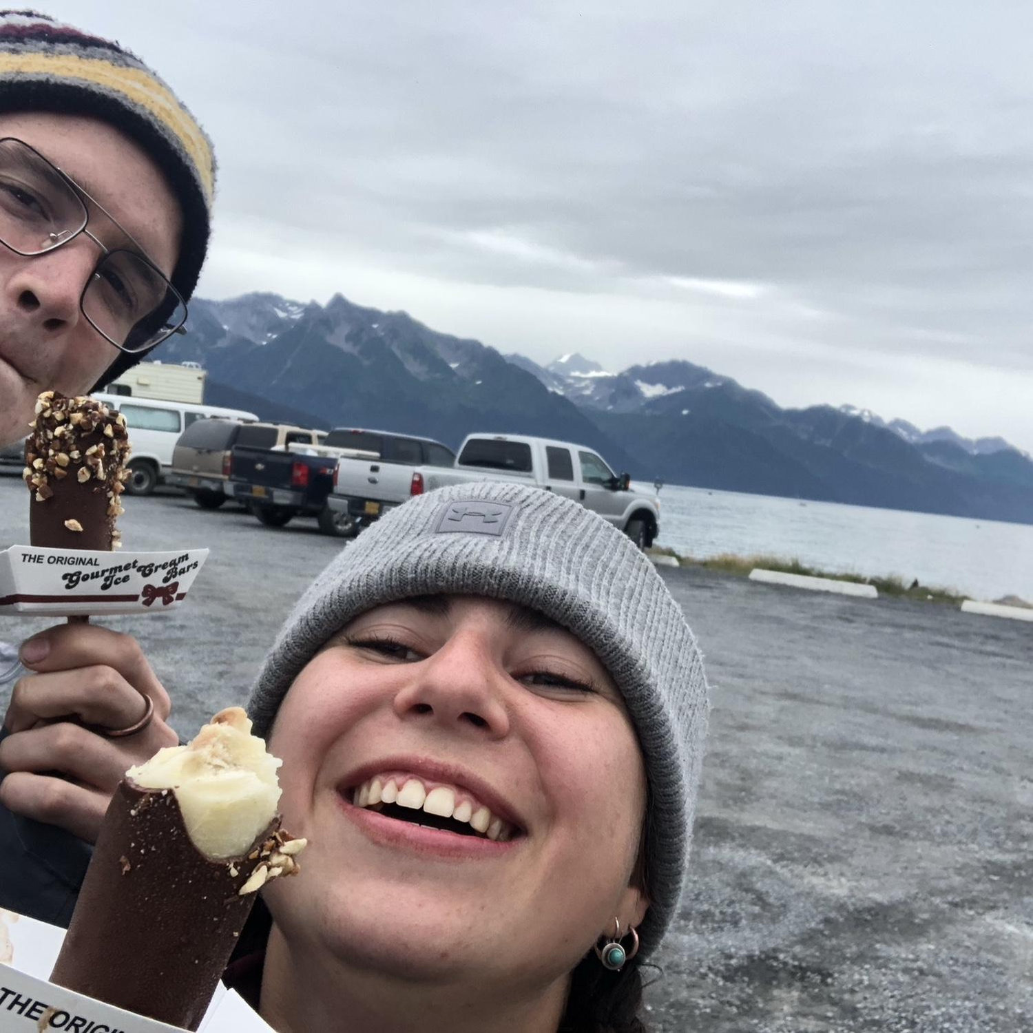 Chocolate covered bananas in Alaska