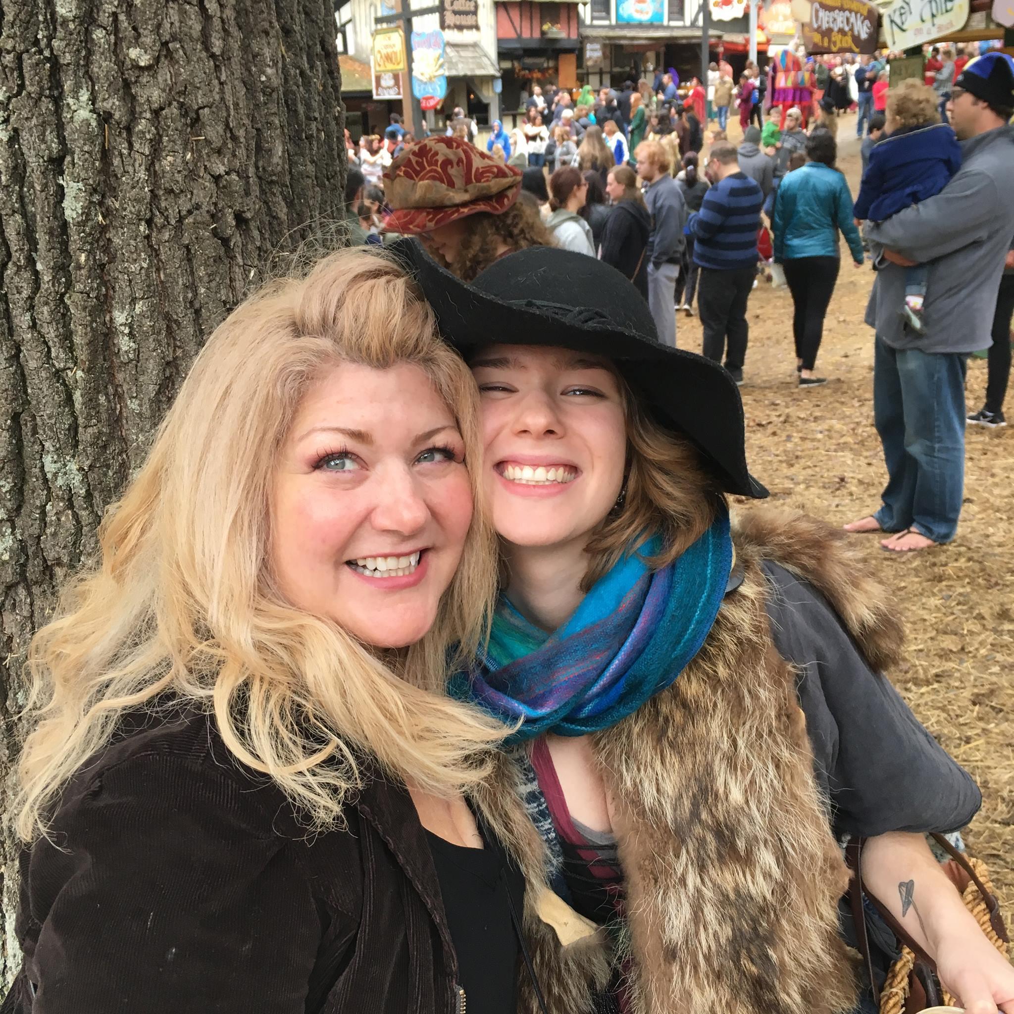 Isabella with her enchanting mother