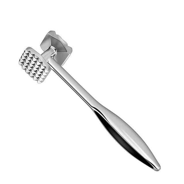 AOWOTO Meat Tenderizer Meat Hammer Mallet Tool Pounder For Tenderizing Steak Beef And Poultry. With Rubber Comfort Grip Handle.Dishwasher Easy