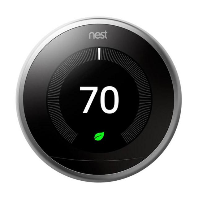 Nest Learning Thermostat - 3rd generation, Stainless Steel