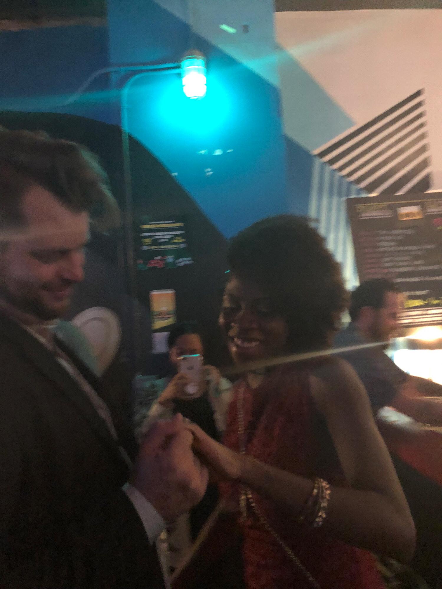 Jon proposed in the spot we first met!