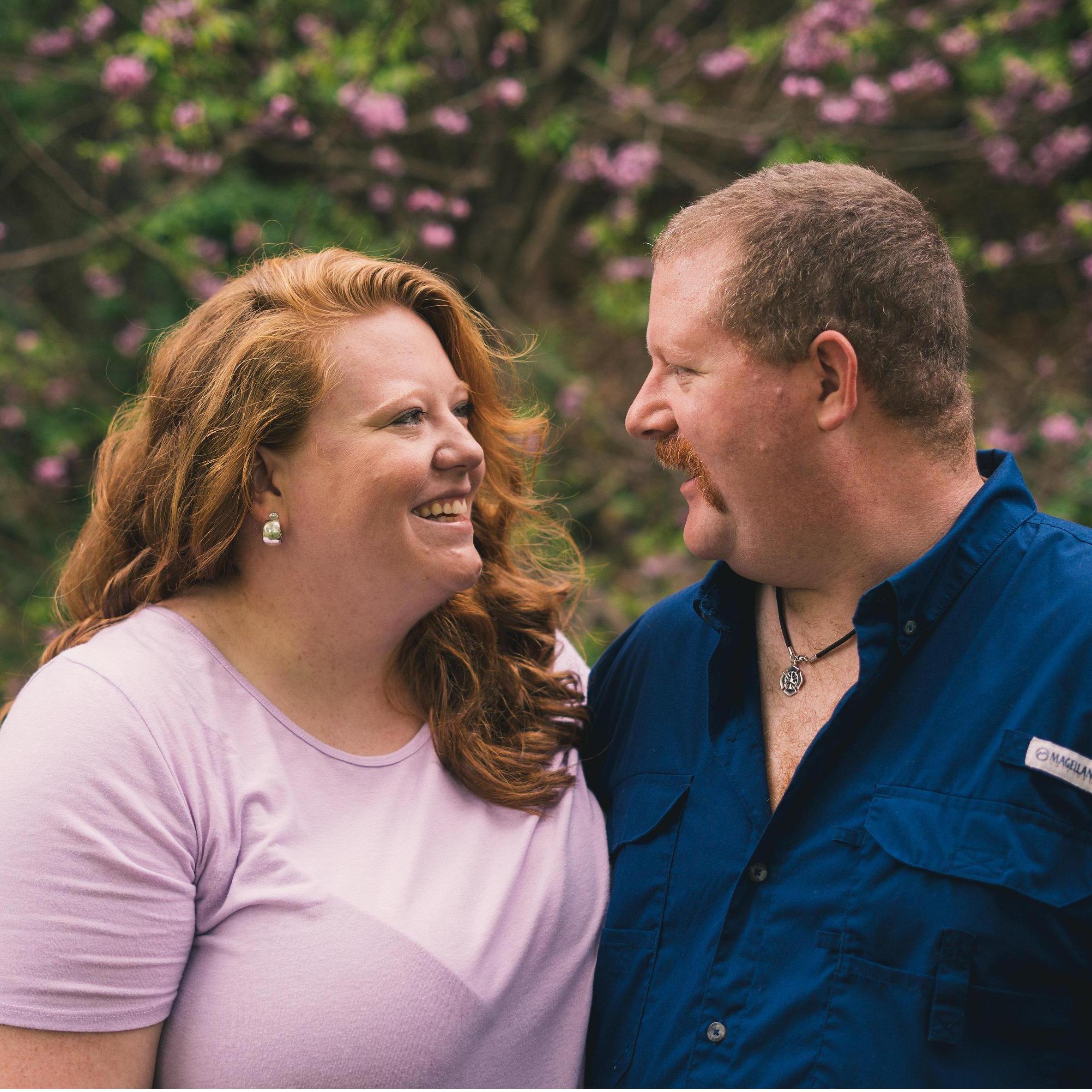 At our engagement photo shoot.