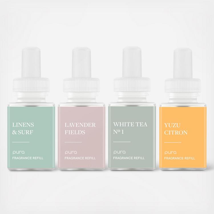 Pura, Best Seller Fragrance Refill Set for Diffusers, Set of 4 | Zola