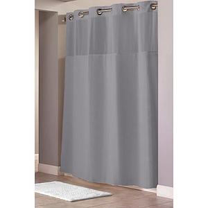 Hookless® Waffle 71-Inch x 74-Inch Fabric Shower Curtain in Frost Grey