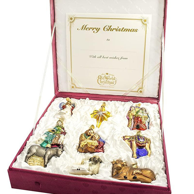 Old World Christmas Nativity Collection Glass Ornament