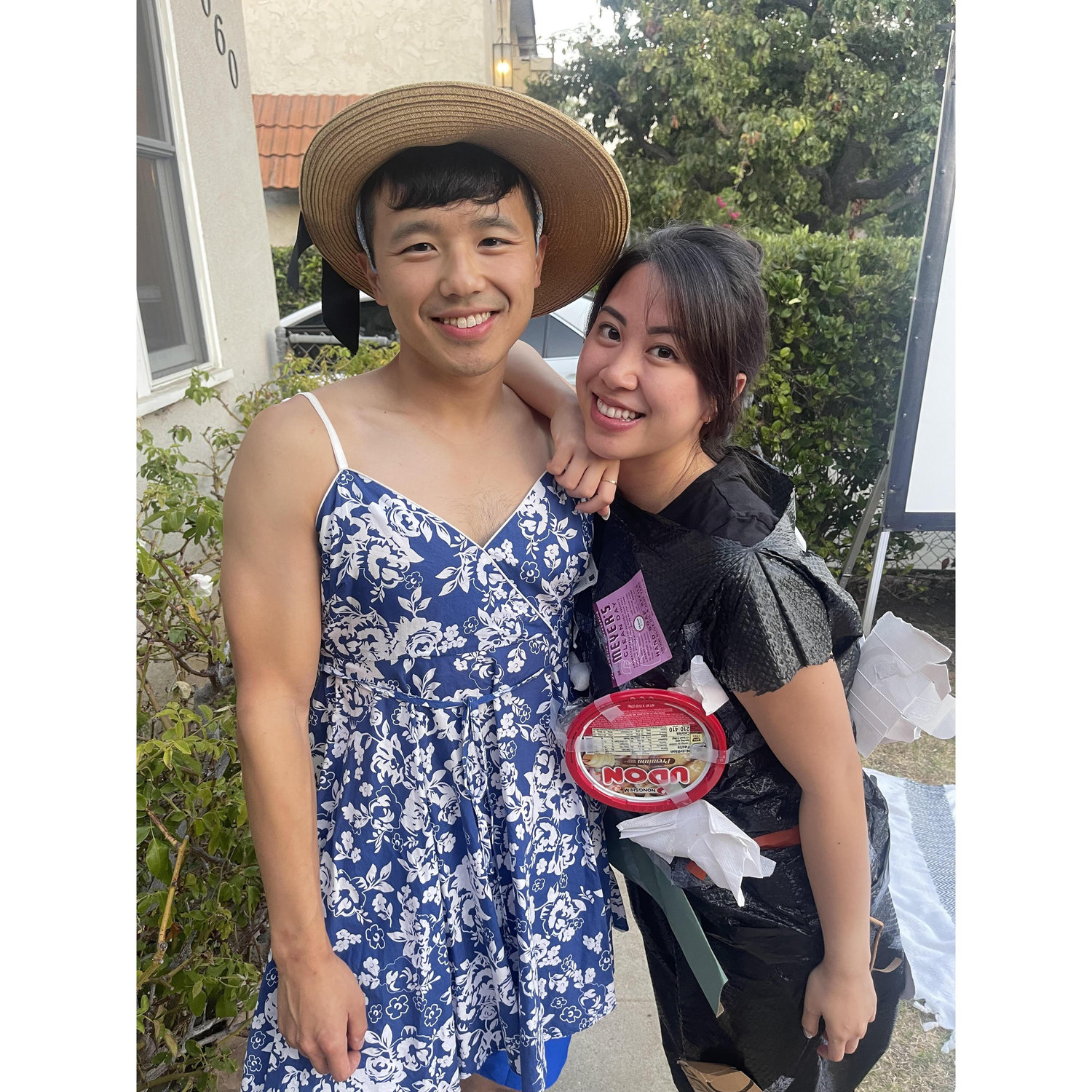 Our first "My Type" party —
Joyce went as "trash" (because who hasn’t dated someone questionable?? 🤣)
Kevin showed up as your favorite "manic pixie dream girl".