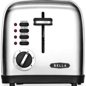 Bella - 14307 2-Slice Polished Stainless Steel Toaster