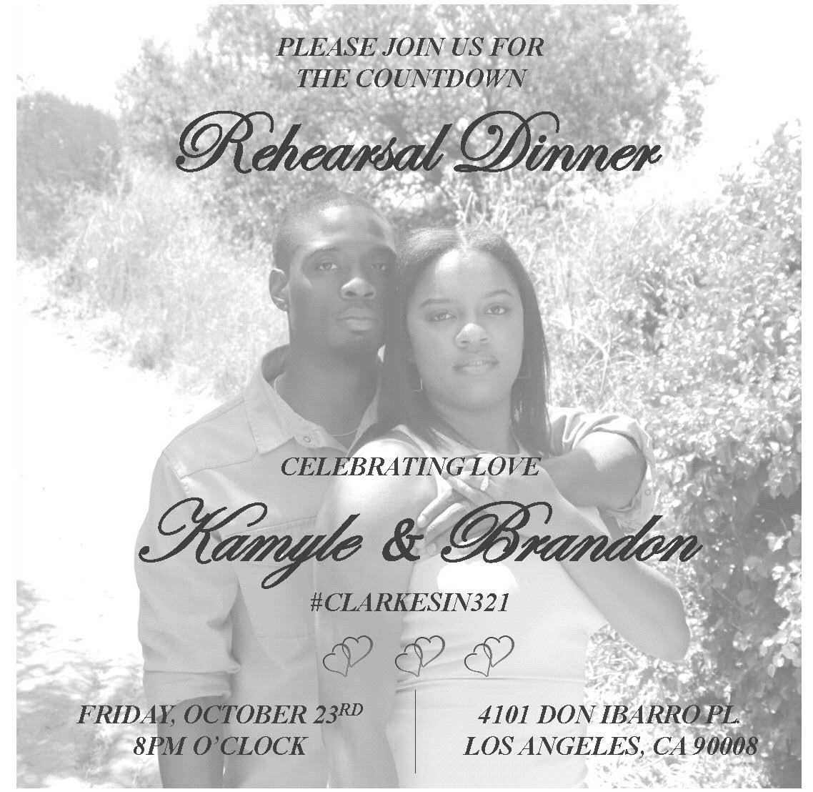 Rehearsal Dinner