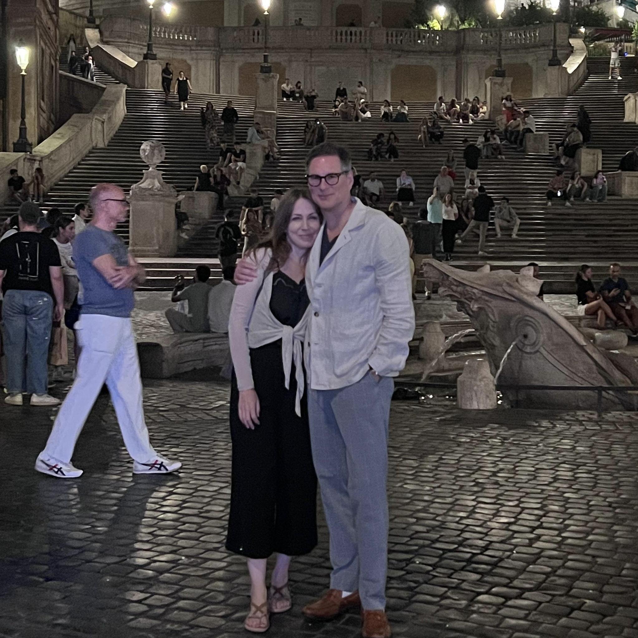 The relationship bloomed with the first at home date, where Brian served a homemade carbonara. We'd eat our weight in pasta in Italy a few months later. And that trip would kick off several more...