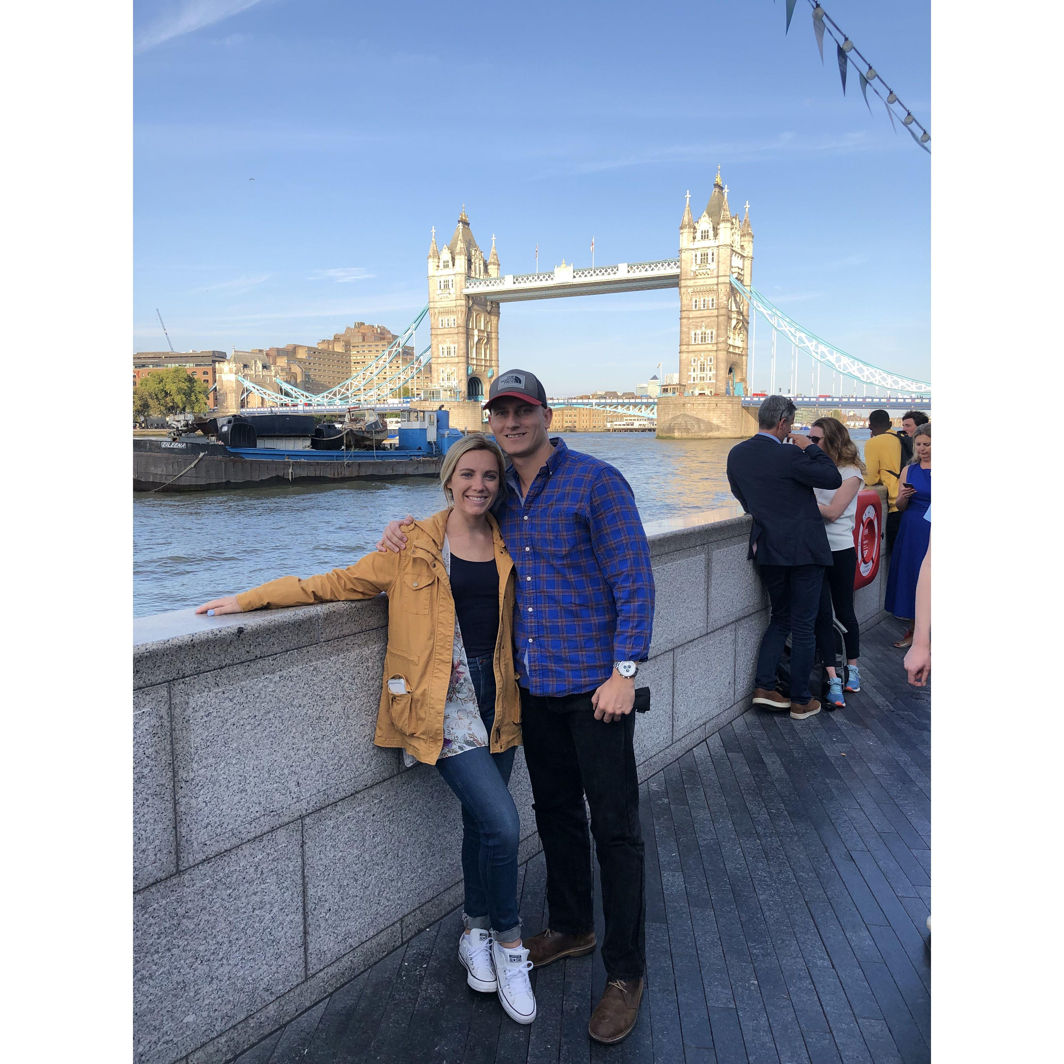 Our first trip together...to London...and also where he met my family for the first time.