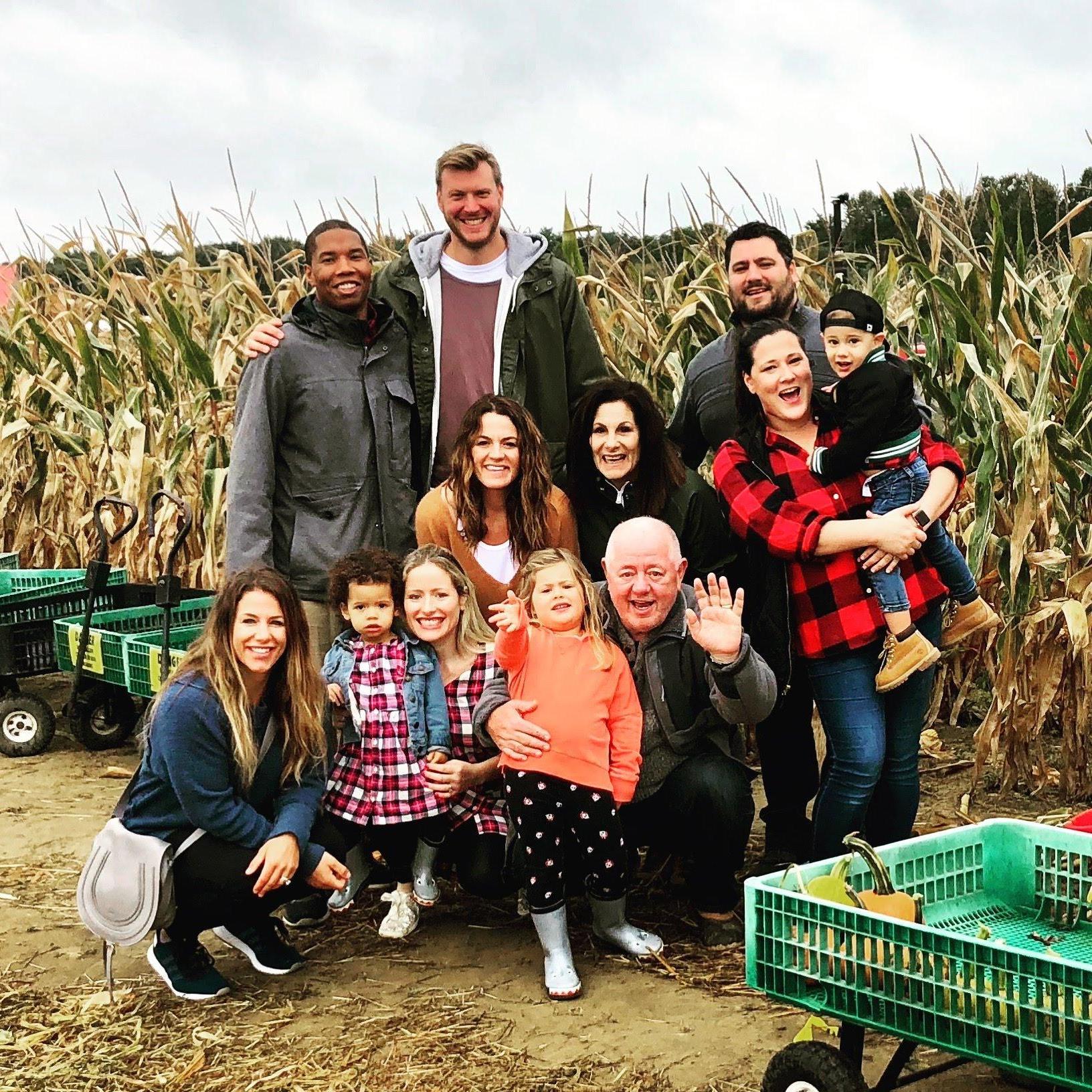 The McKennas. + Karl driving the tractor.