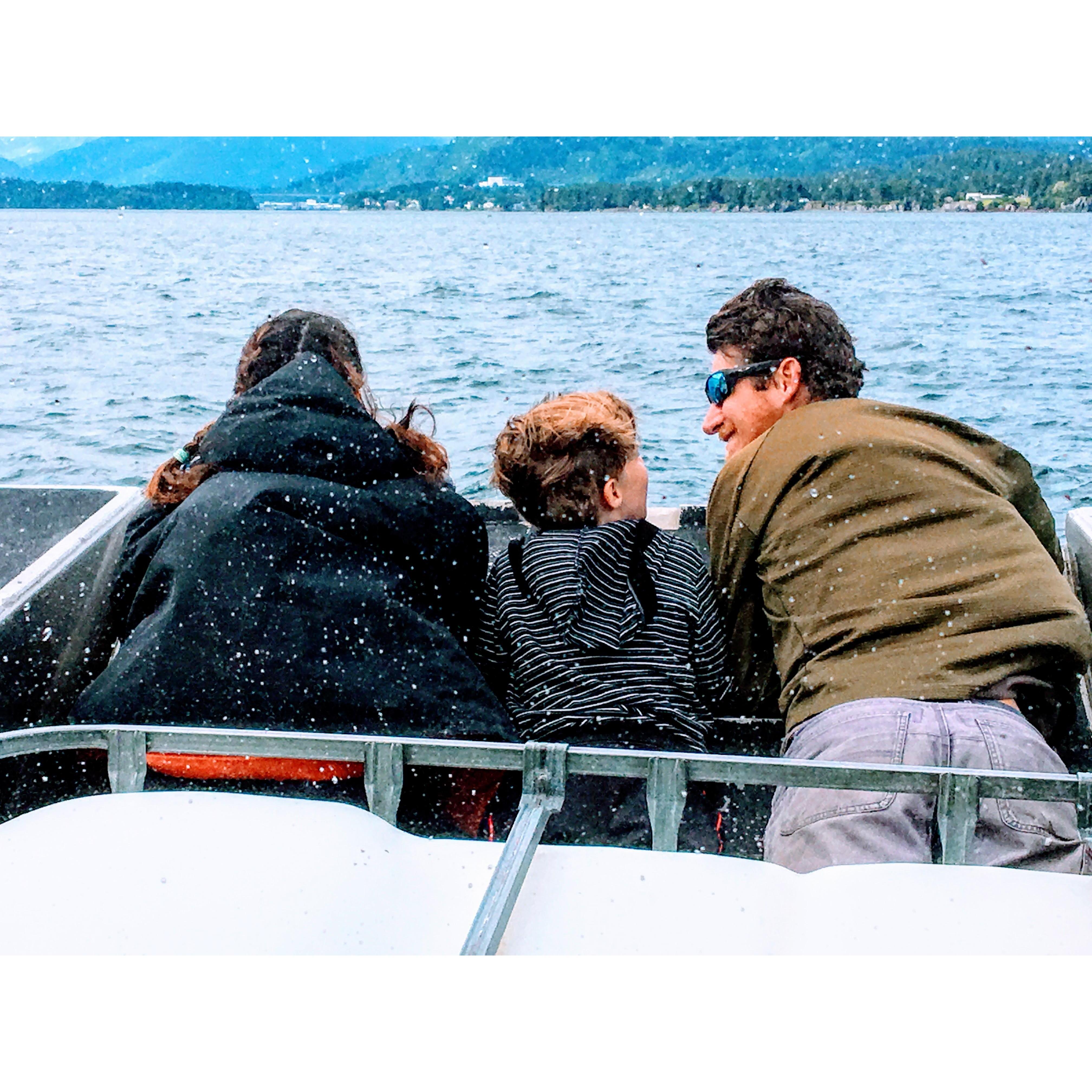Enjoying Afognak together.