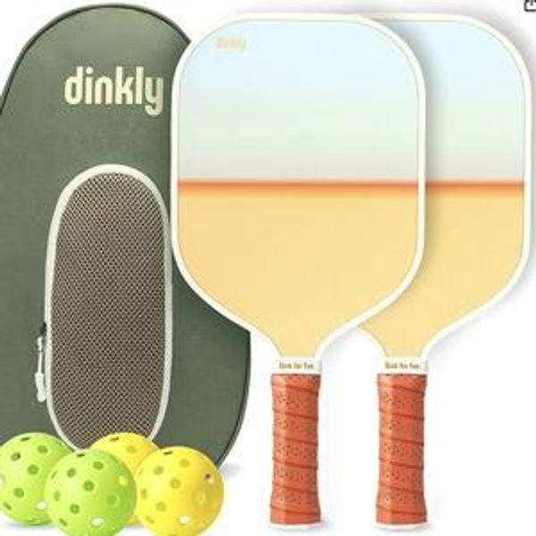 Pickleball Paddles Set of 2/4- USAPA Approved Graphite/Fiberglass Pickleball Racket, 2 Pickleball Rackets, 4 Balls and 1 Portable Carry Bag, Aesthetic Pickle Ball Set for Men Women Beginners