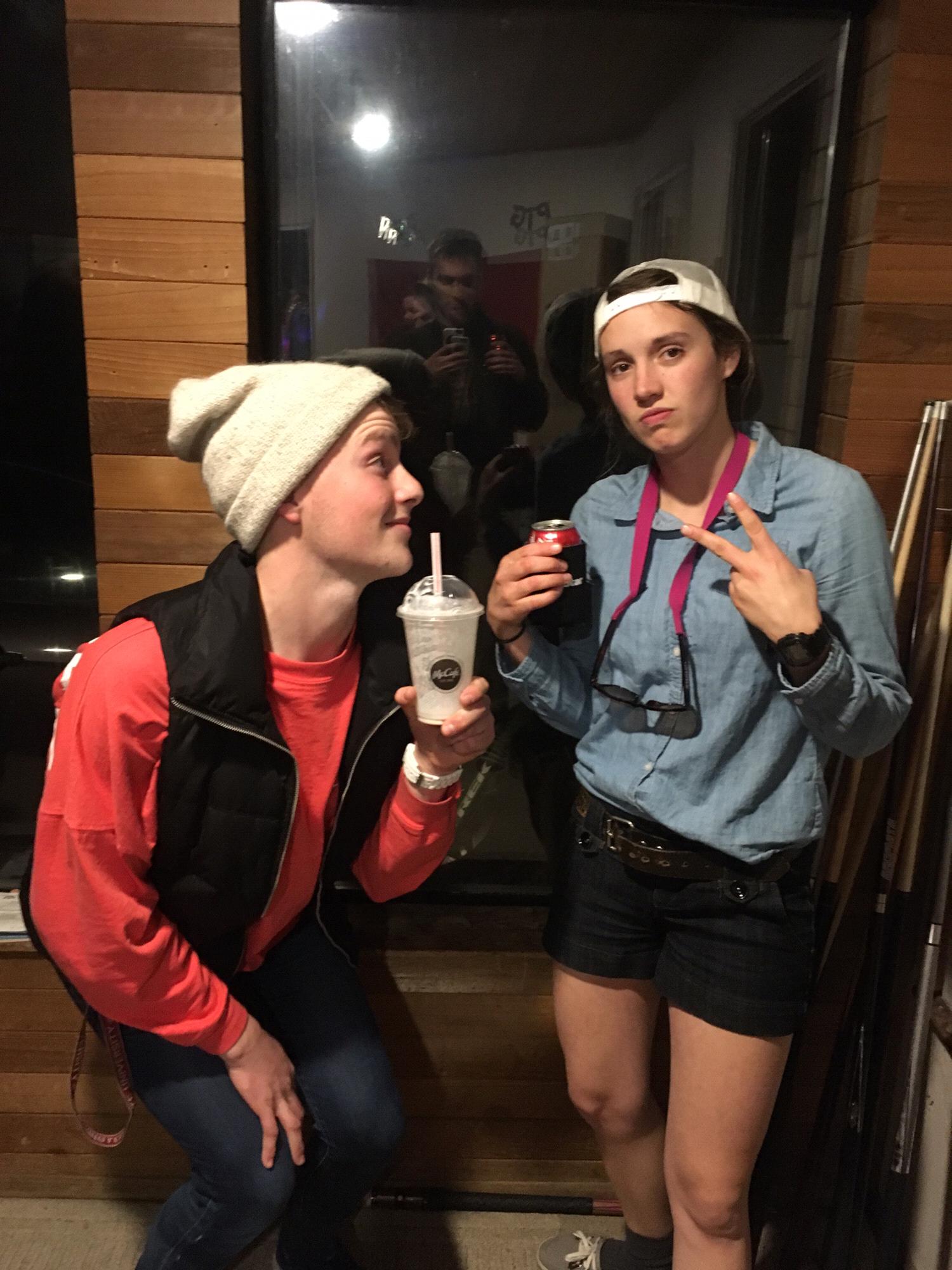 October 31st, 2017
Andrew fitting into Karena's skinny jeans was the scariest part of Halloween night.
