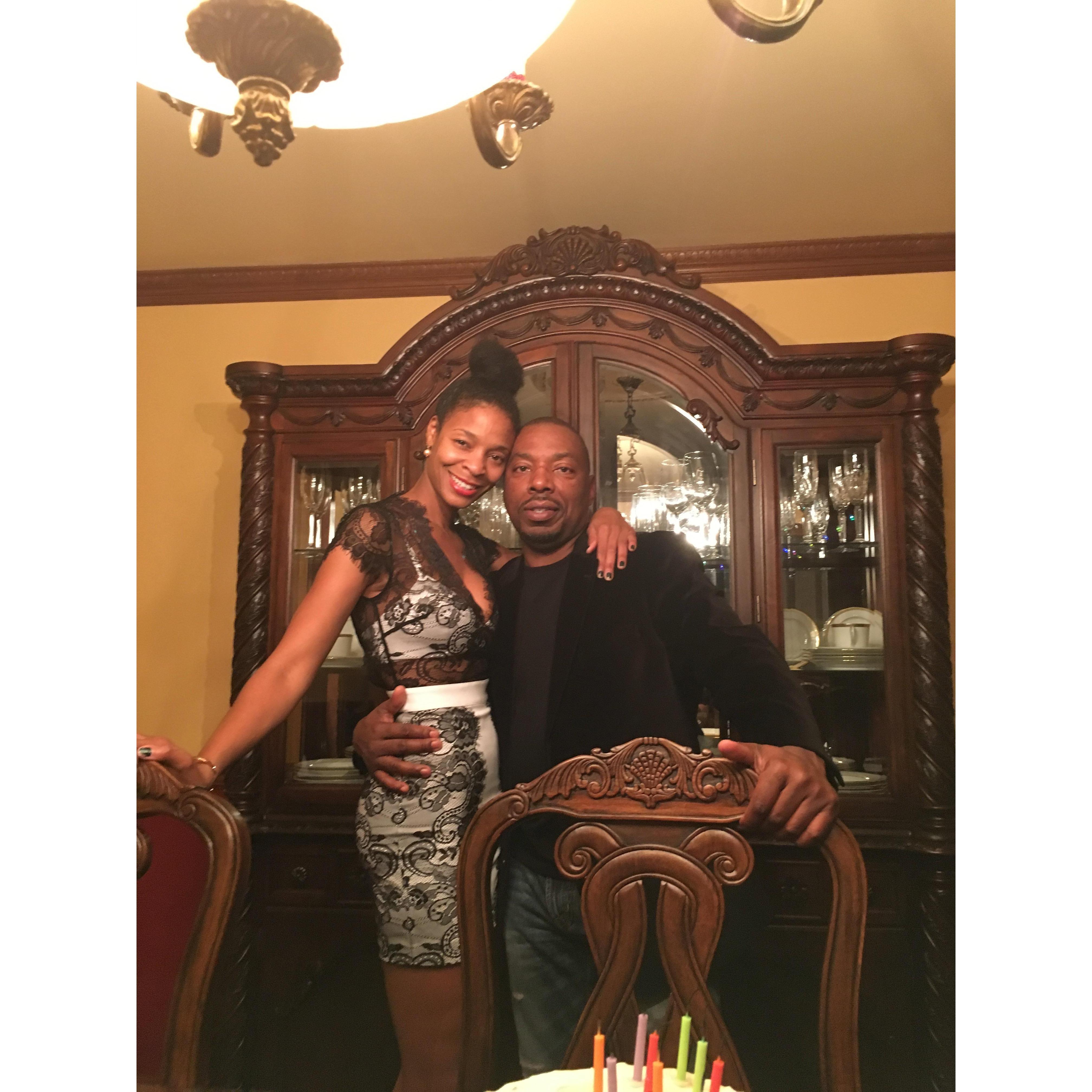 Clint's birthday dinner at home
