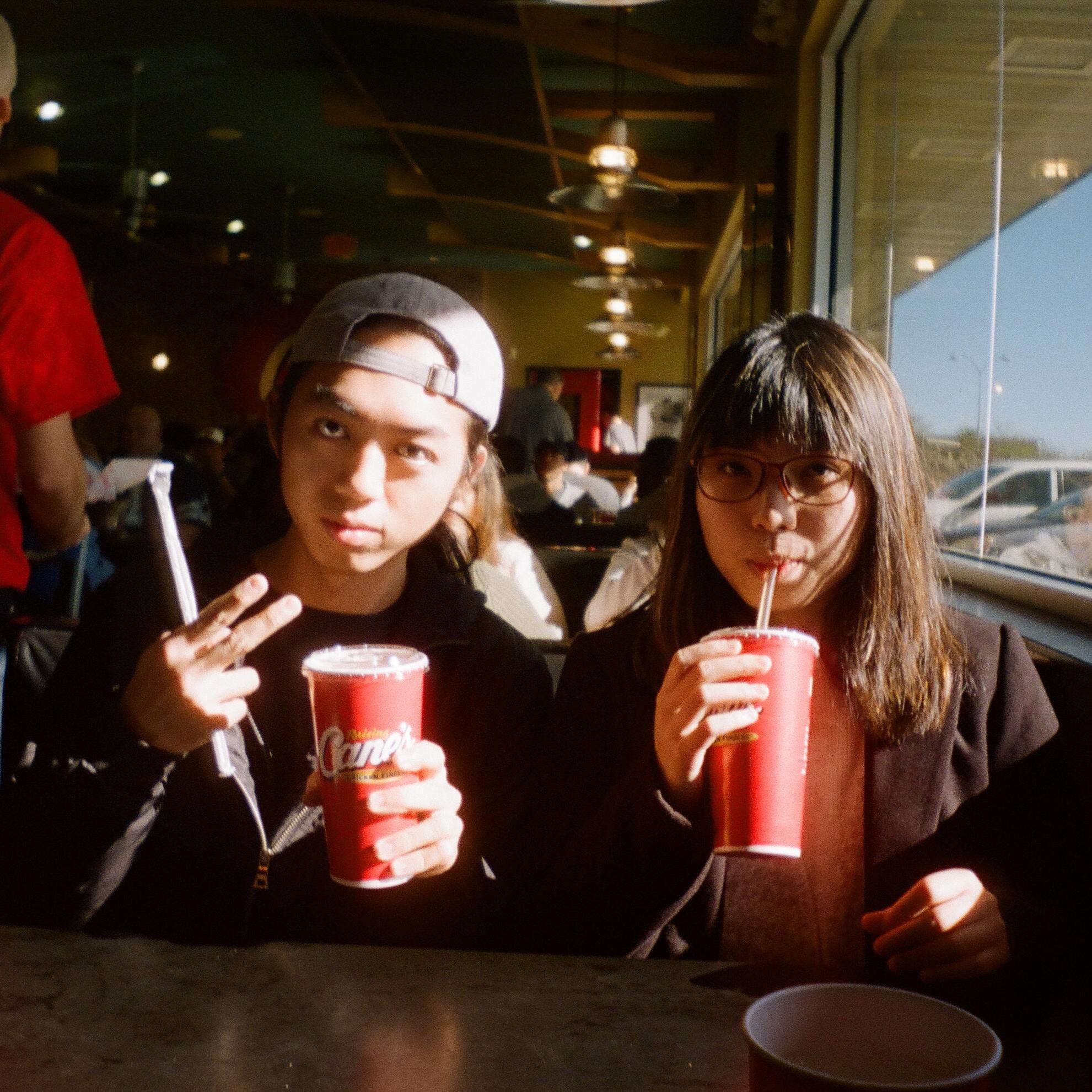 Cane's after we said "I do" in Vegas.