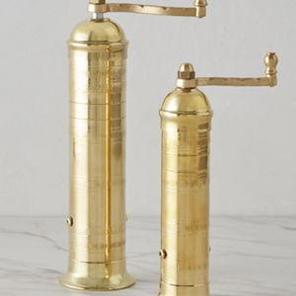 Atlas Brass Pepper Mill
