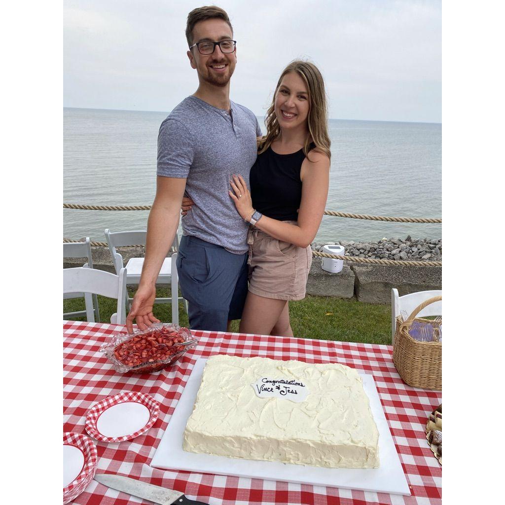 1st time at Wilson as an engaged couple!