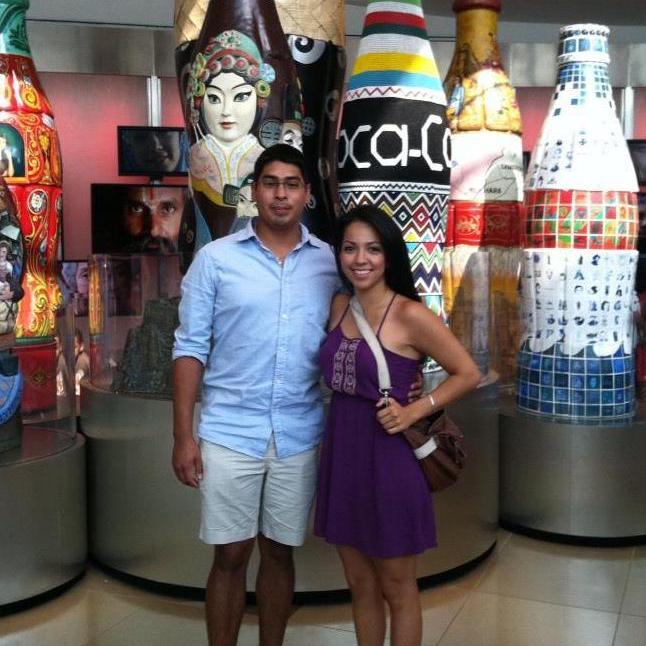 Coca-Cola Factory in Atlanta. We attempted to drink a mixture of every single flavor they make...It tasted a little like Big Red and Dr. Pepper!