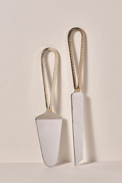 Gold Hoop Cake Server Set