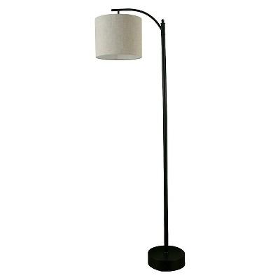 Product description page - Black Downbridge Floor Lamp with Gray Shade - Threshold™