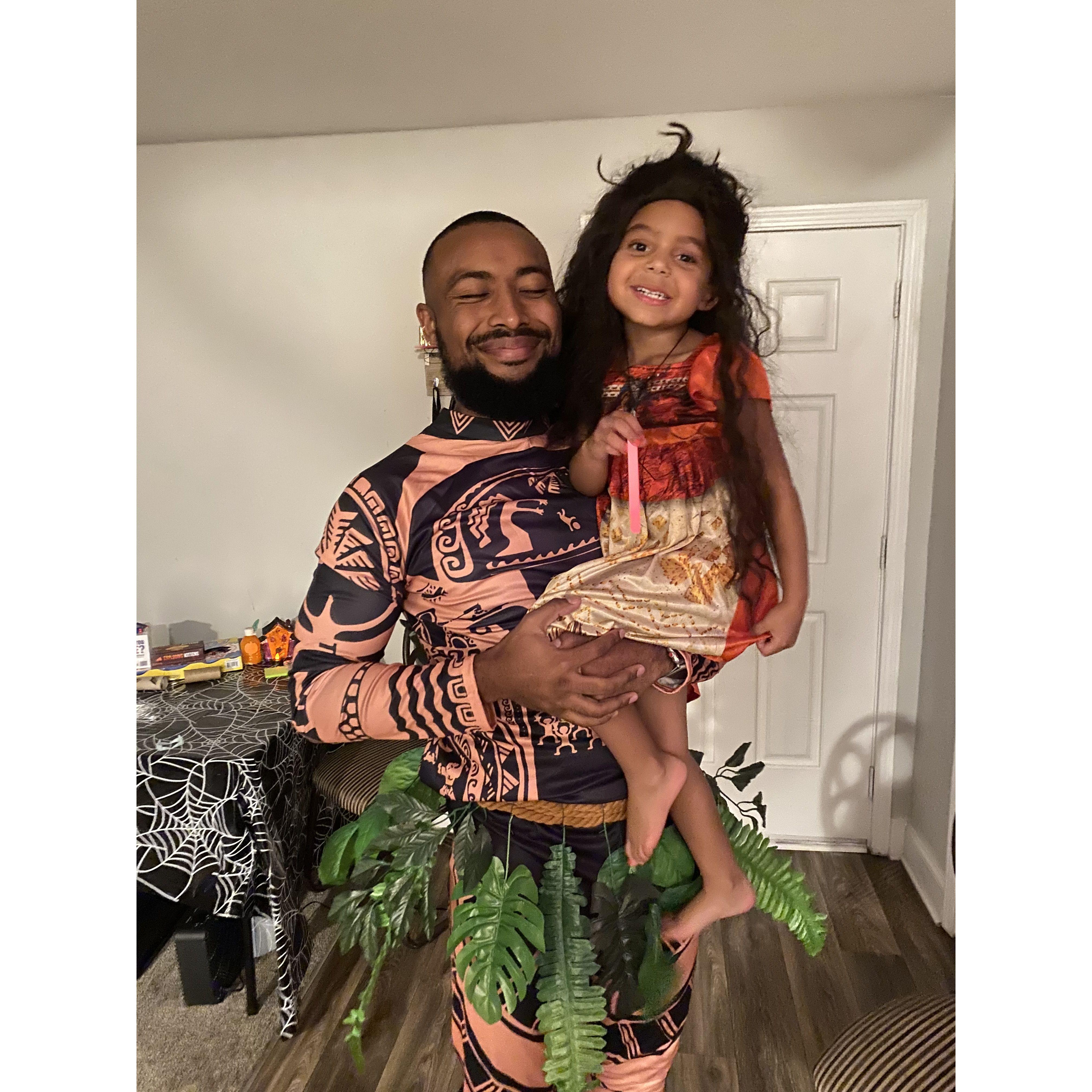 Lacey & "BEBE" Halloween 2020, or should I say Moana & Maui