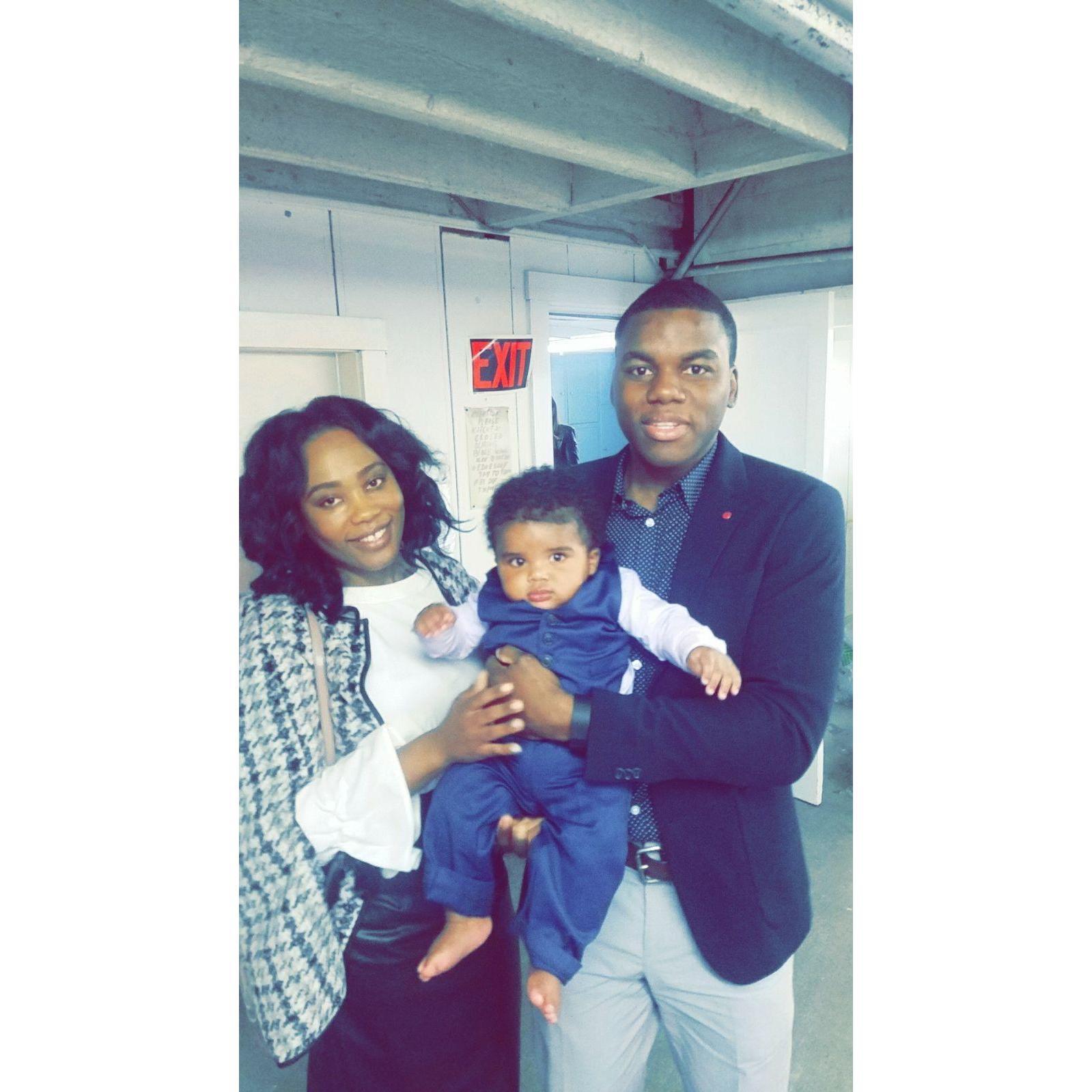 Celebrating Kayson's Christening in 2018.