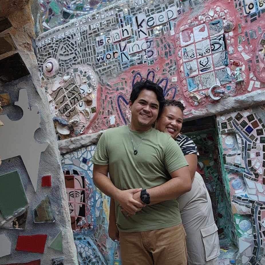 This is us on our first trip together to Philly!