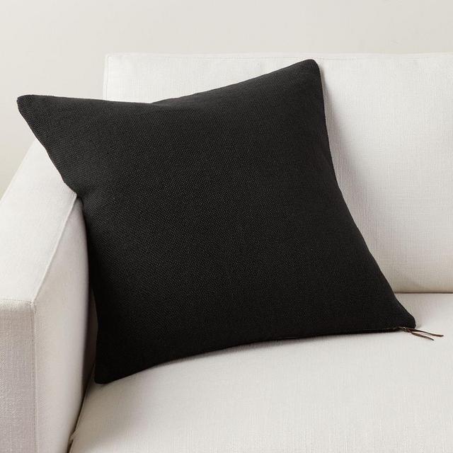 Everyday Linen Pillow: 20 Inches: Black