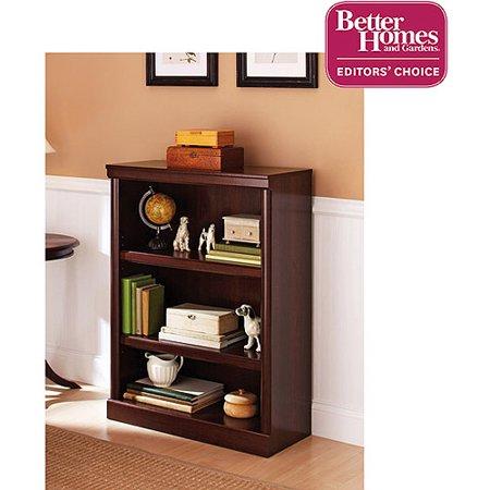 Better Homes & Gardens 39" Ashwood Road 3-Shelf Bookcase, Cherry Finish