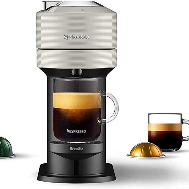 Nespresso Vertuo Next Coffee & Espresso Machine NEW by Breville, Light Grey, Compact, Single Serve, One Touch to Brew, Coffee Maker & Espresso Machine