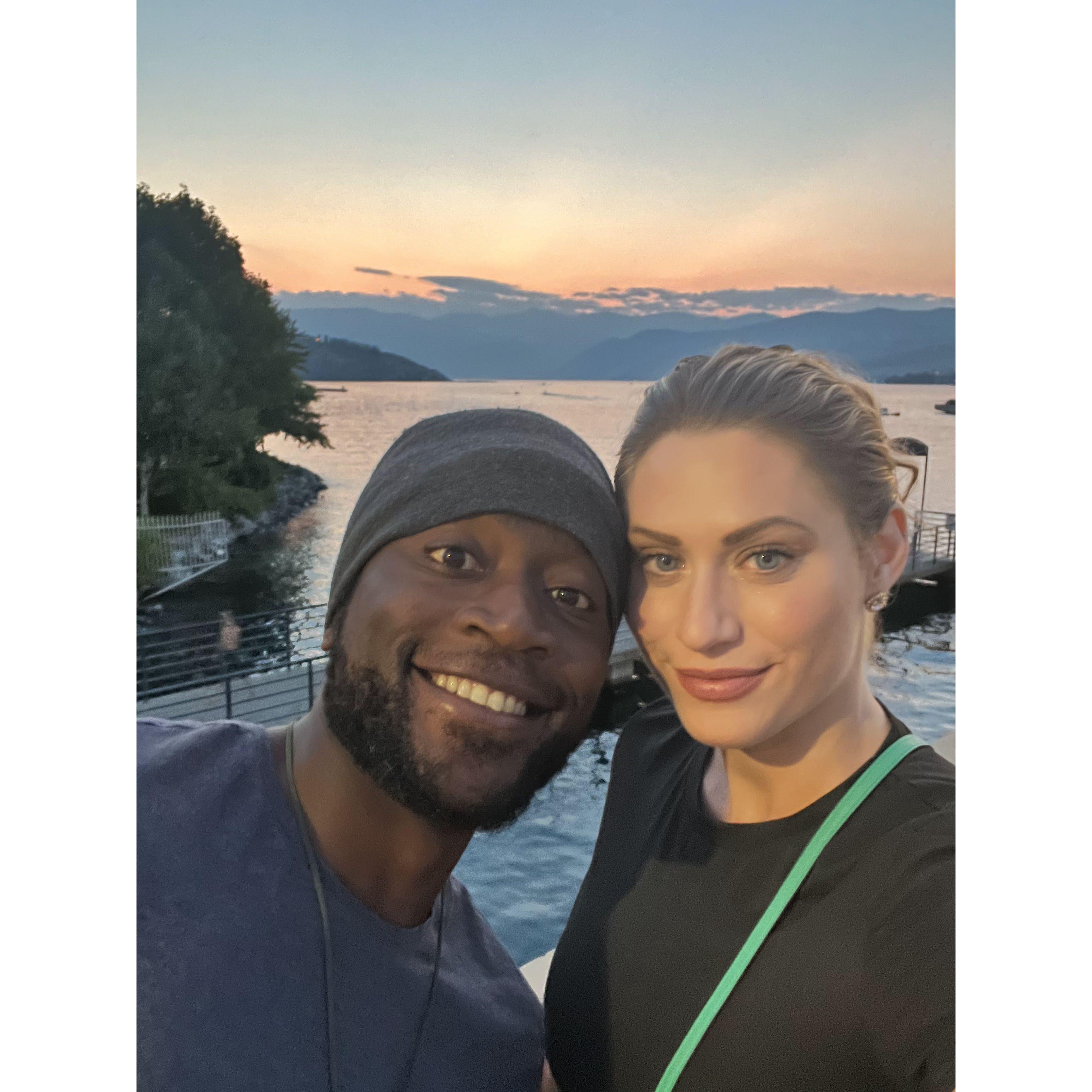 First time in Chelan visiting Abby's friend, the sunsets are also lovely there.
