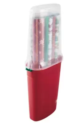 Winter Wonderland 40-Inch Vertical Wrapping Paper Storage Container