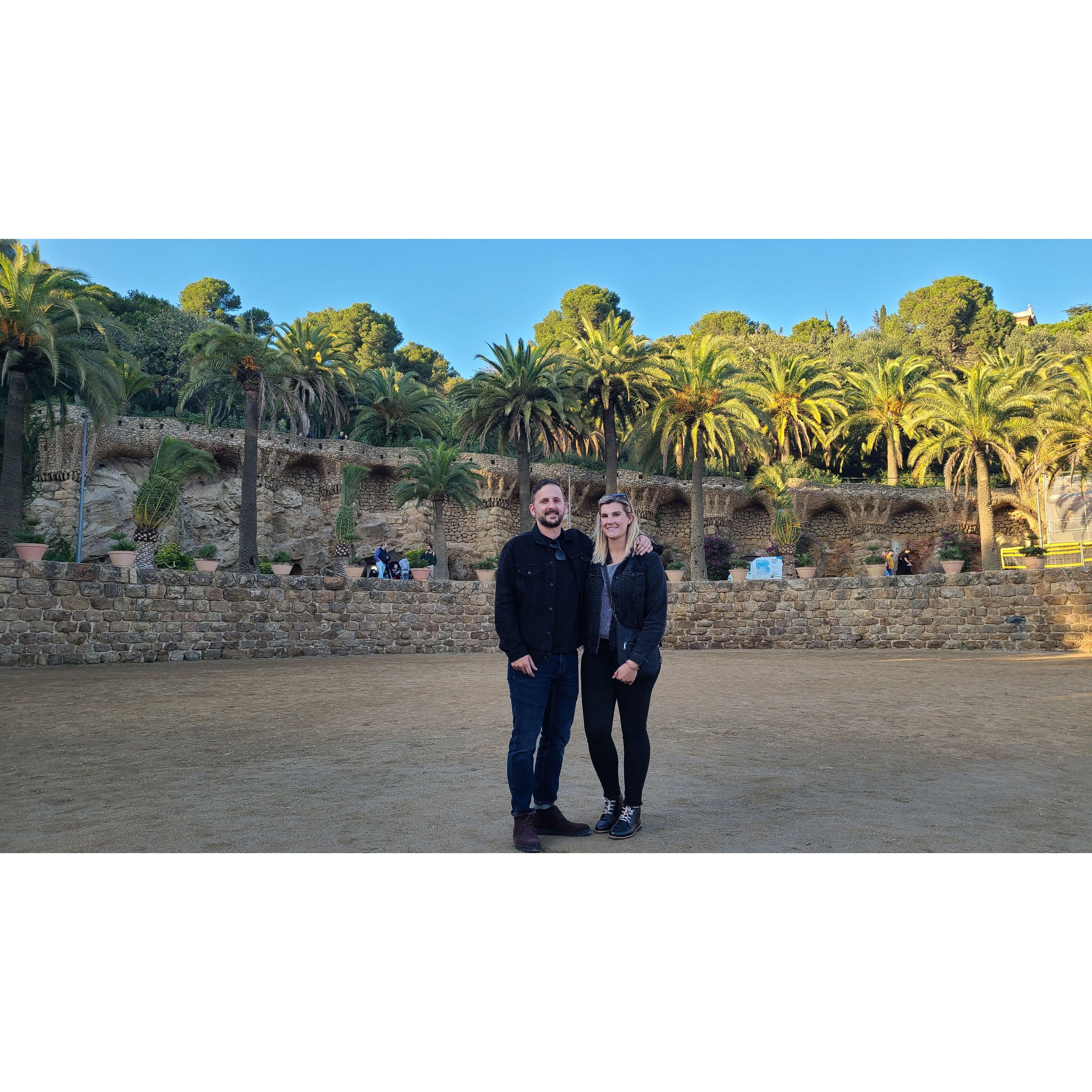 Parc Guell. Barcelona, Spain 2021