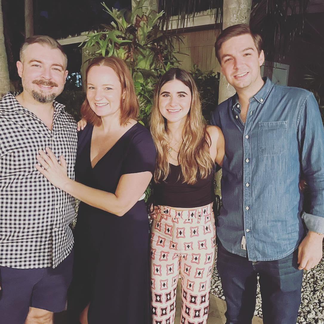 Engagement night with Enriques brother and girlfriend