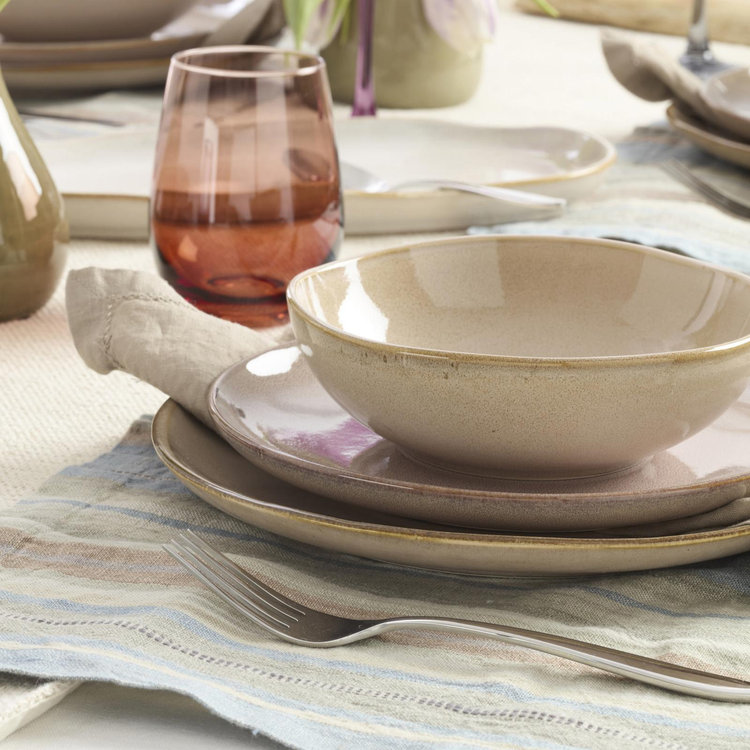 Oneida, Organic Shades 12-Piece Dinnerware Set, Service for 4 | Zola